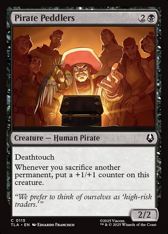 MTG Card Title: Pirate Peddlers TLA/115