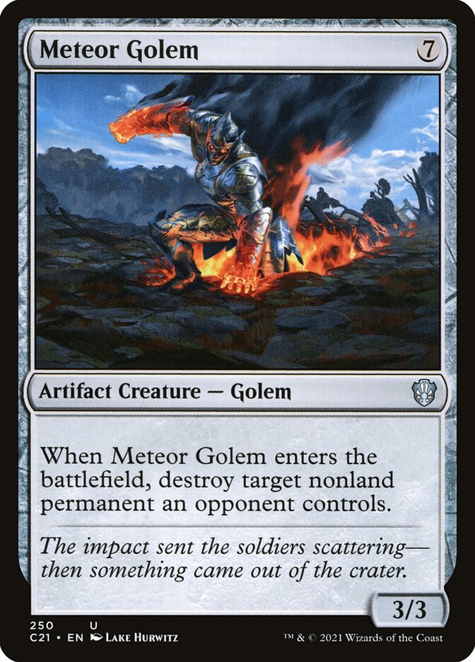 MTG Card Title: Meteor Golem C21/250