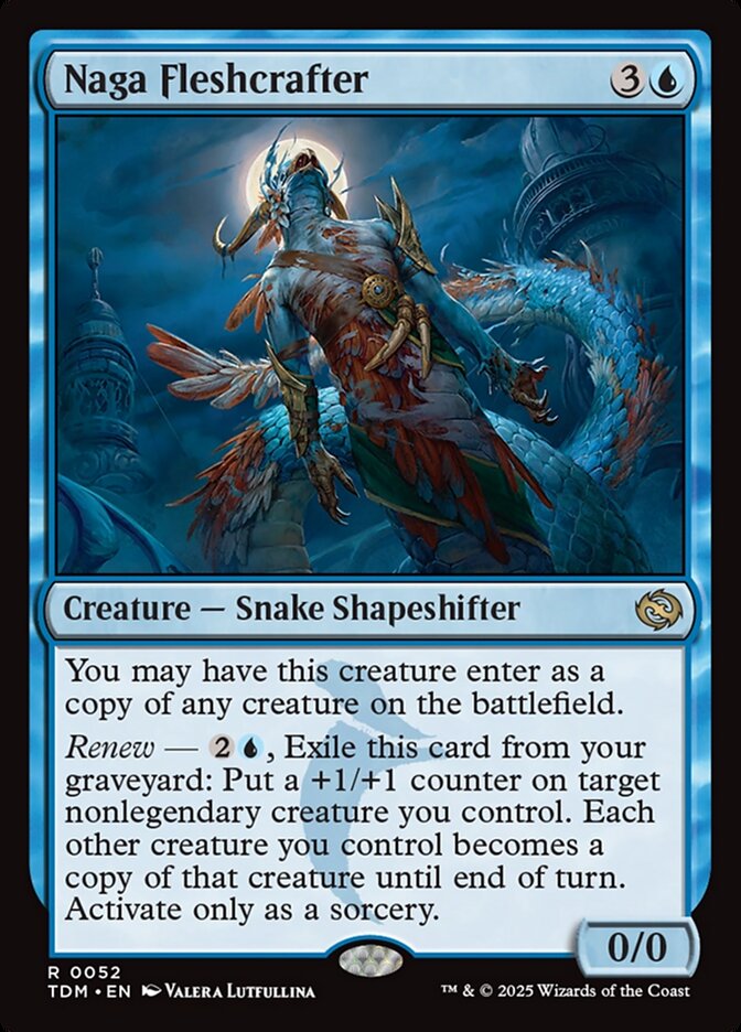 MTG Card Title: Naga Fleshcrafter TDM/52