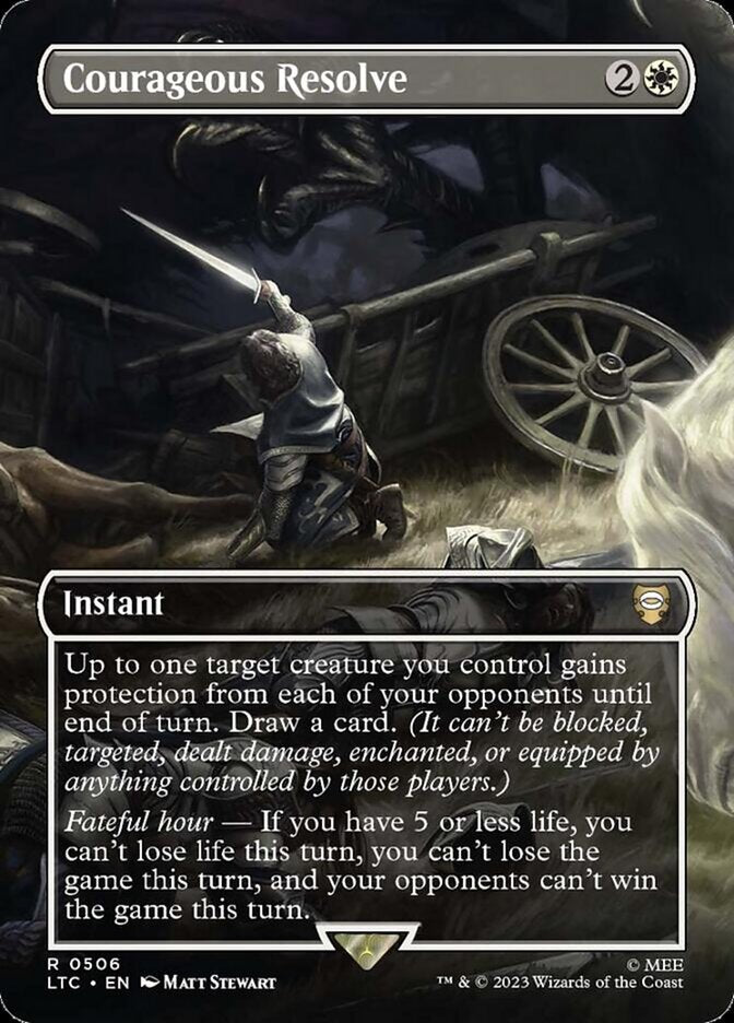 MTG Card Title: Courageous Resolve LTC/506