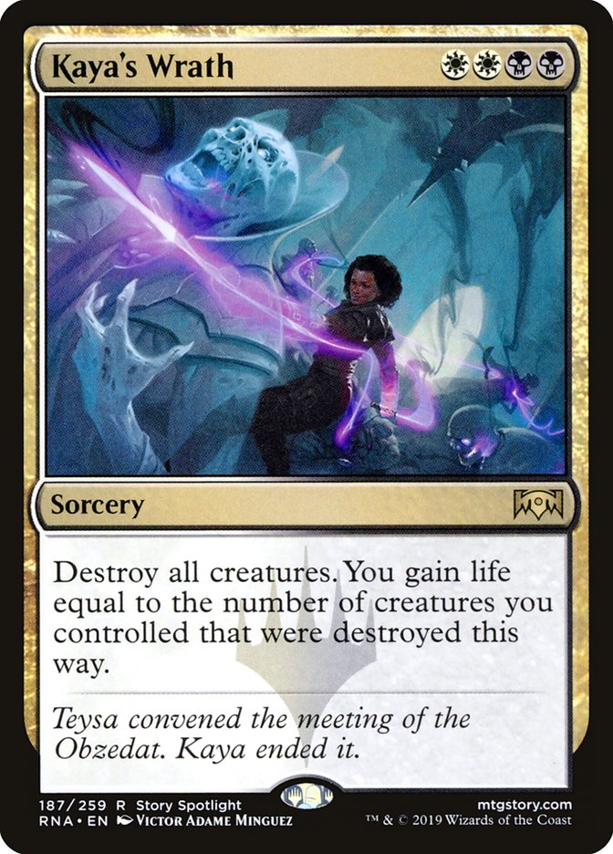 MTG Card Title: Kaya's Wrath RNA/187