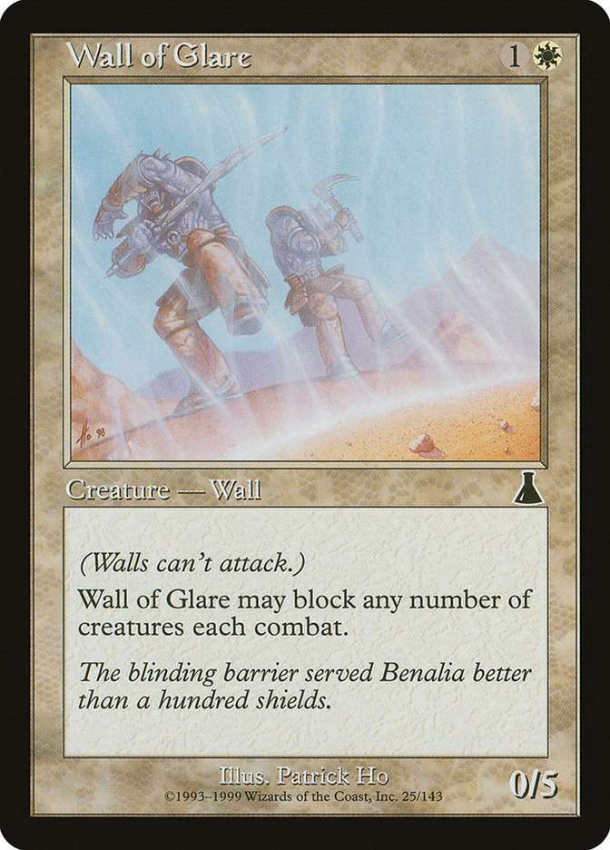 MTG Card Title: Wall of Glare UDS/25