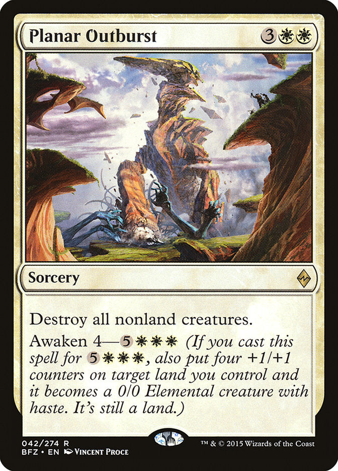 MTG Card Title: Planar Outburst BFZ/42