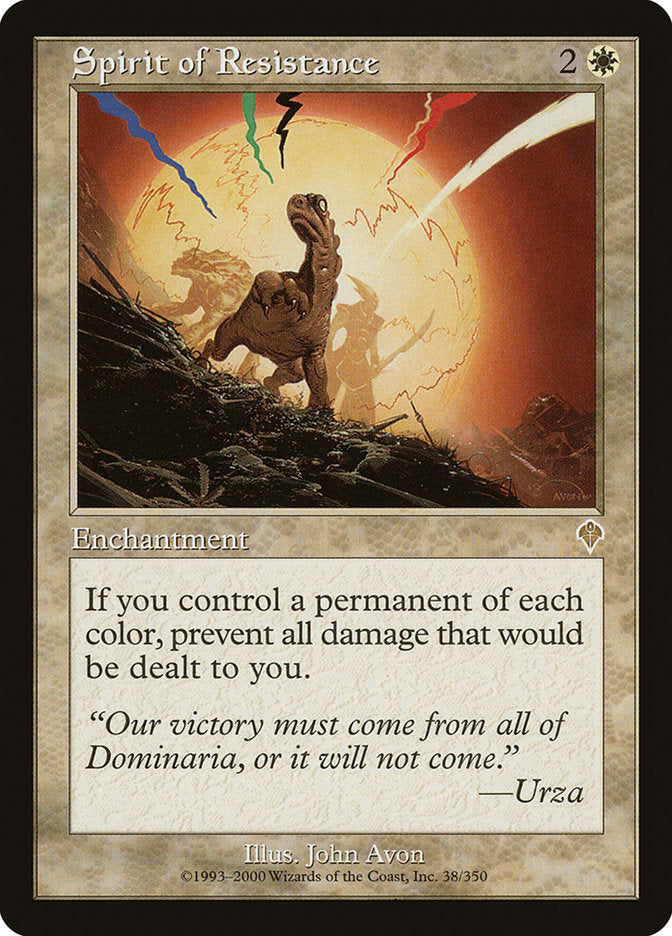MTG Card Title: Spirit of Resistance INV/38