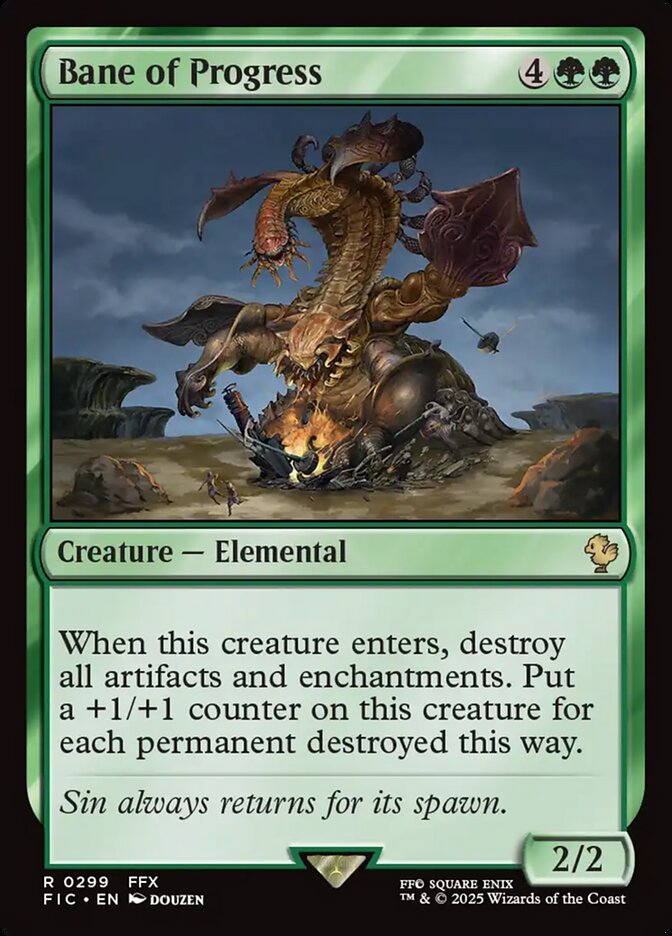 MTG Card Title: Bane of Progress FIC/299