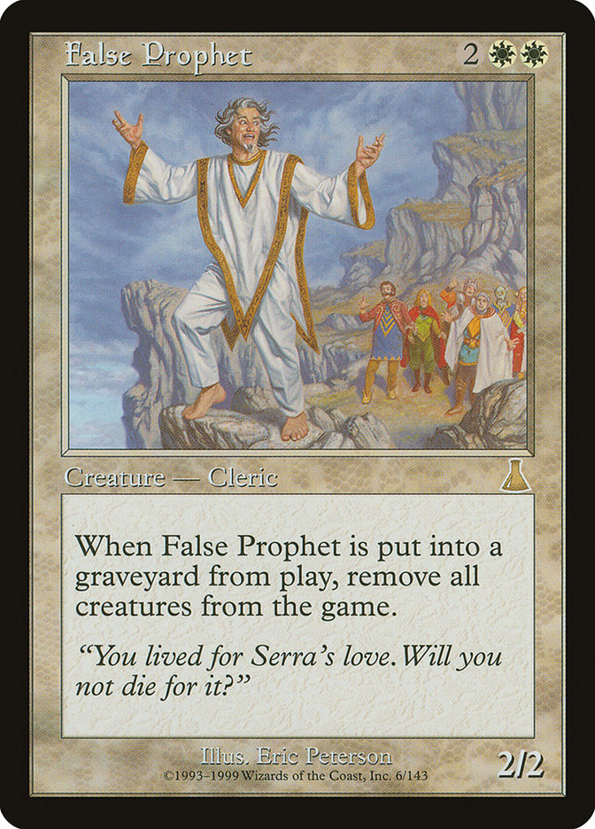 MTG Card Title: False Prophet UDS/6