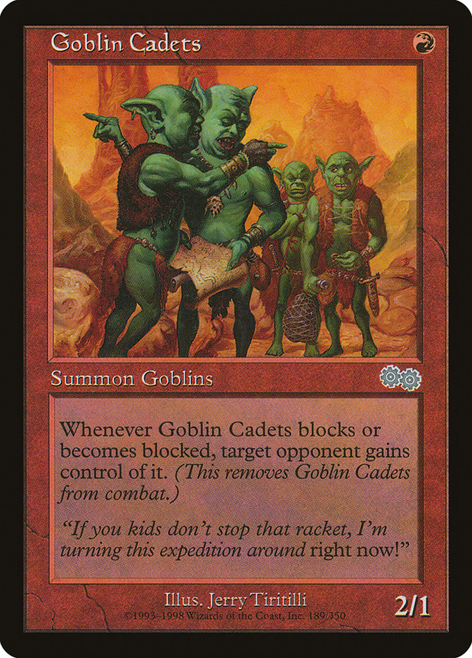 MTG Card Title: Goblin Cadets USG/189