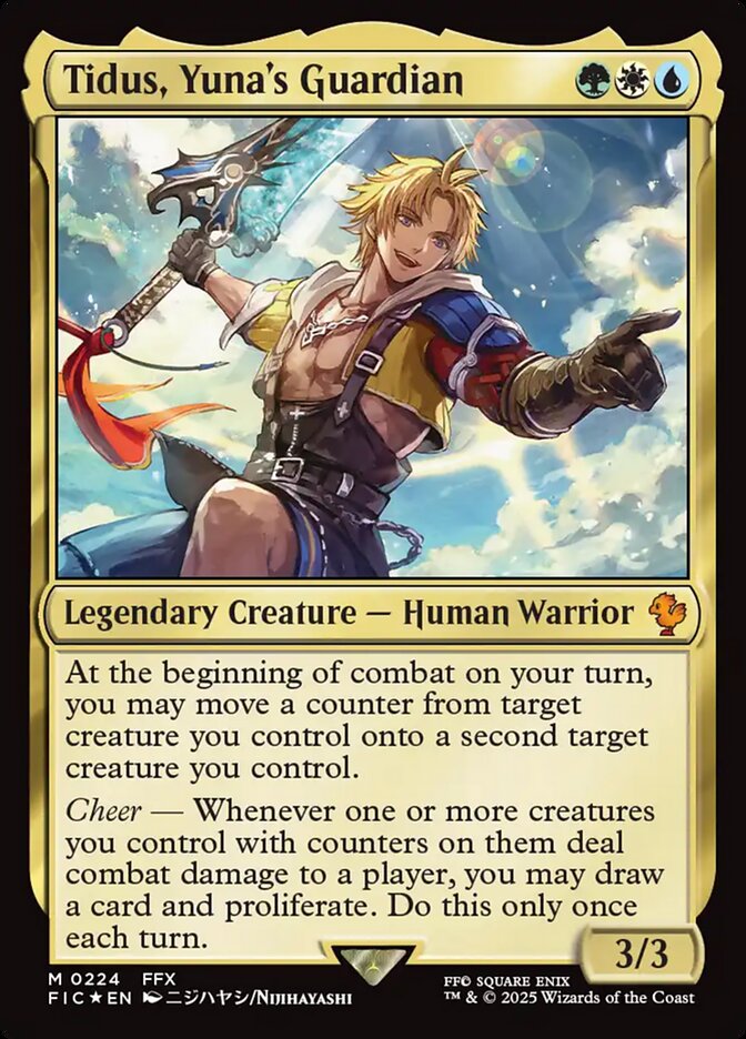 MTG Card Title: Tidus, Yuna's Guardian FIC/224