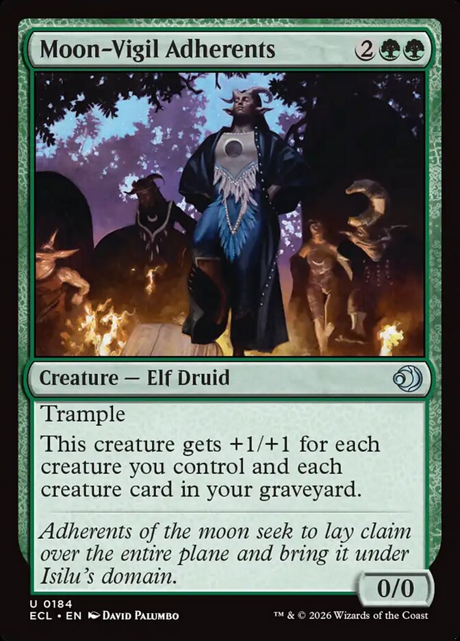 MTG Card Title: Moon-Vigil Adherents ECL/184