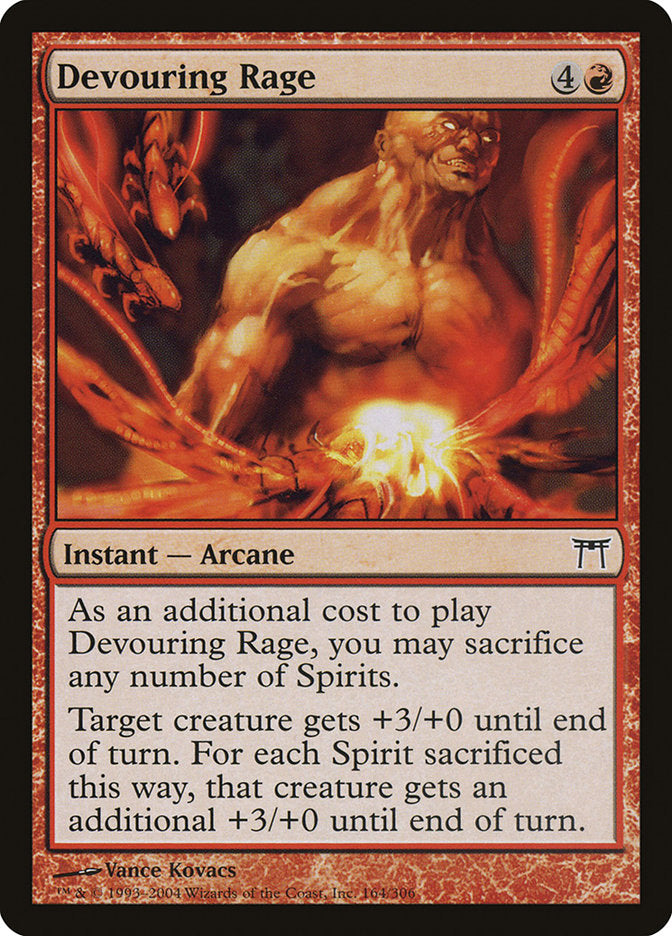 MTG Card Title: Devouring Rage CHK/164