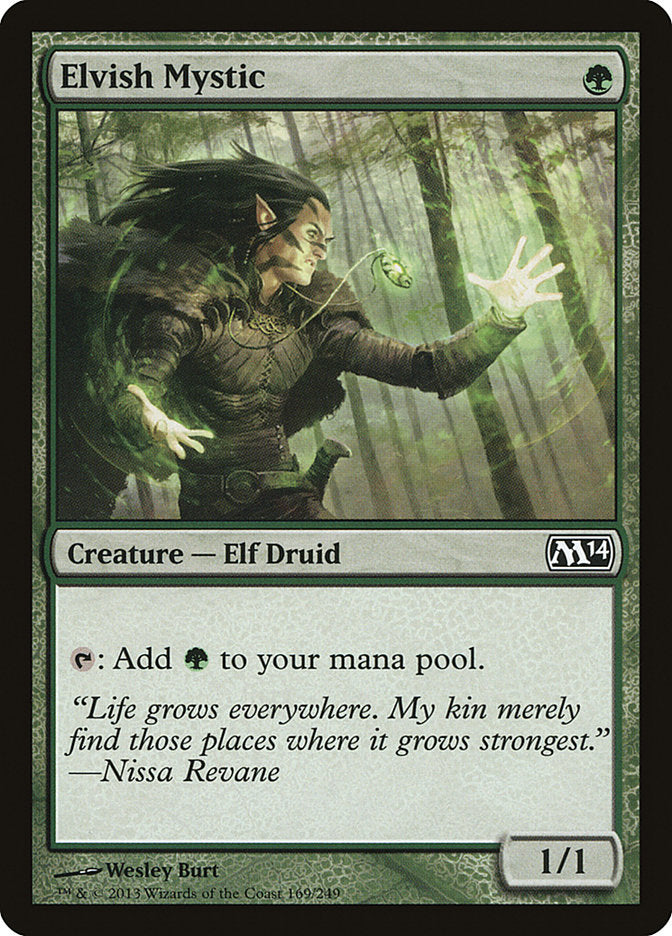 MTG Card Title: Elvish Mystic M14/169