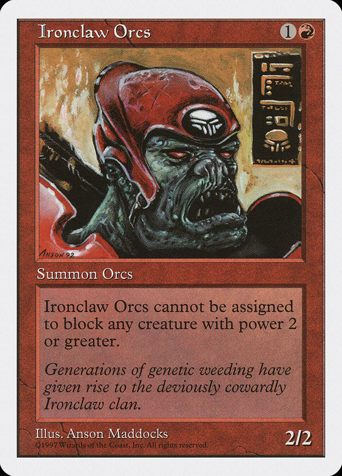 MTG Card Title: Ironclaw Orcs 5ED/245
