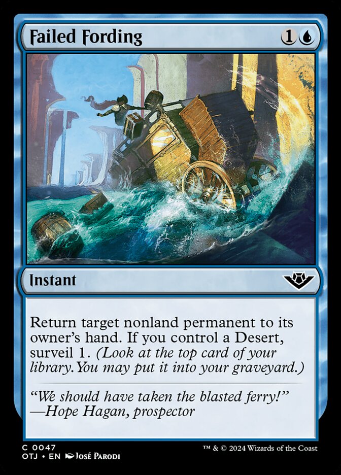 MTG Card Title: Failed Fording OTJ/47