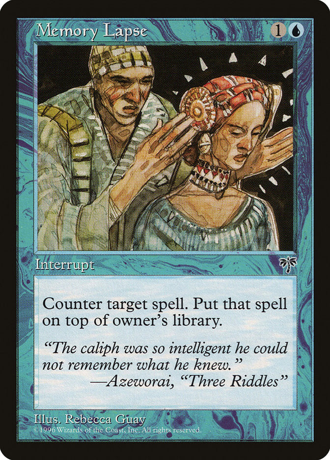 MTG Card Title: Memory Lapse MIR/74