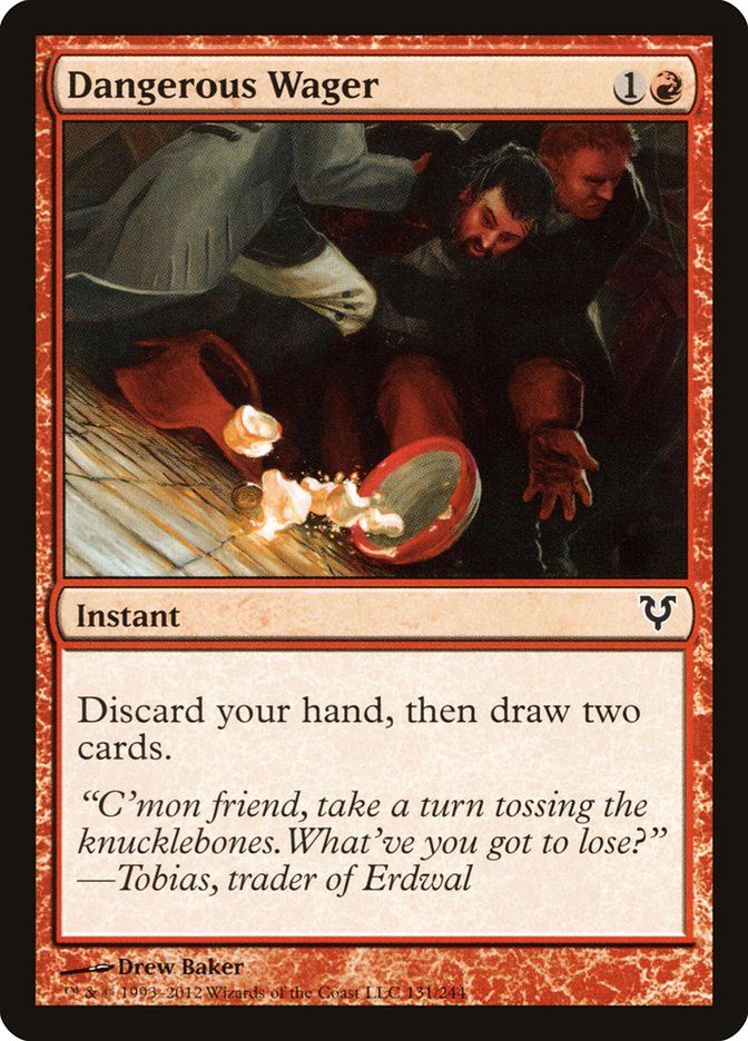 MTG Card Title: Dangerous Wager AVR/131