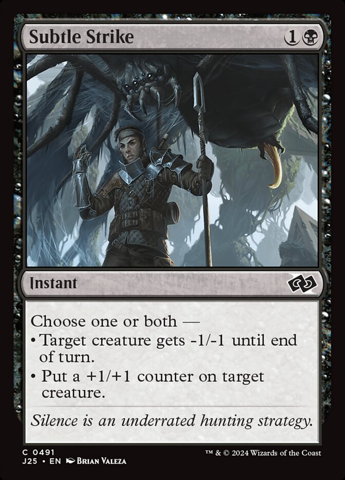 MTG Card Title: Subtle Strike J25/491