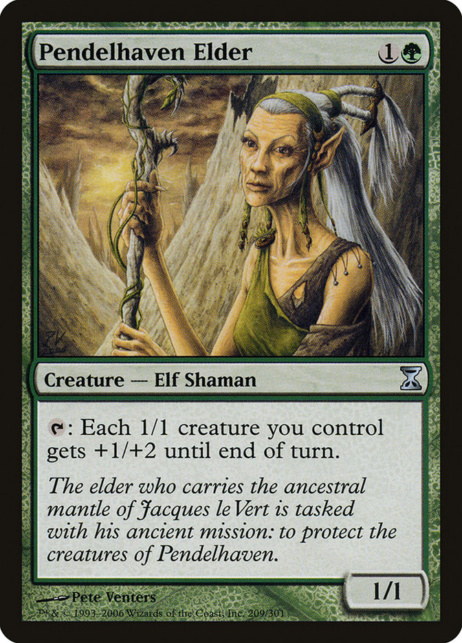 MTG Card Title: Pendelhaven Elder TSP/209