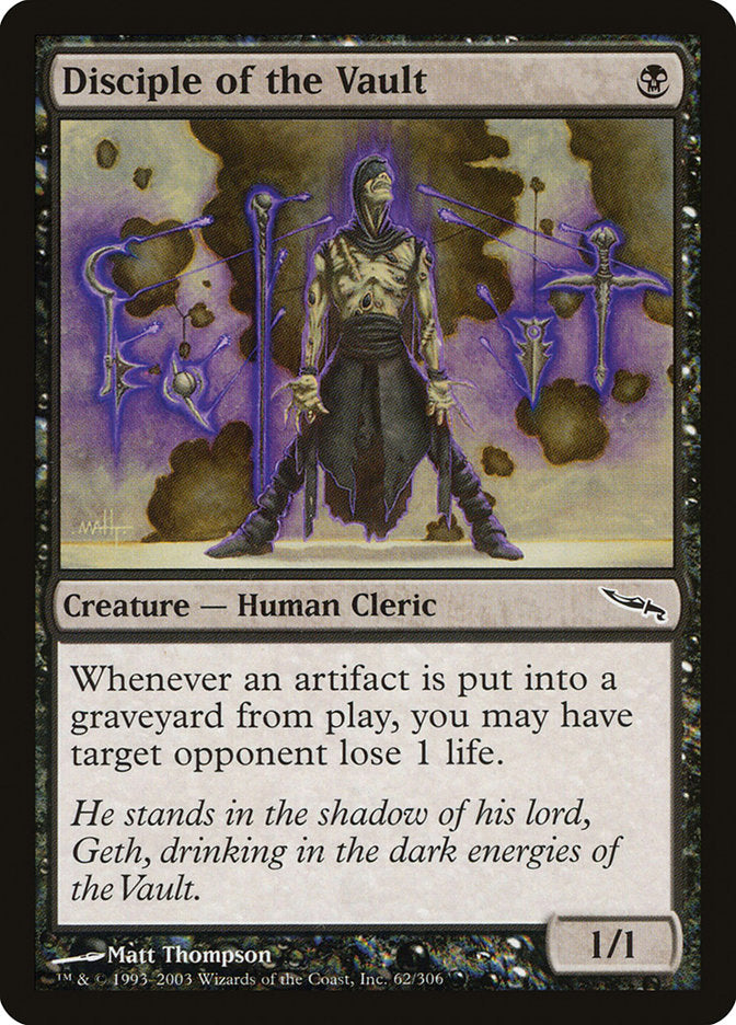 MTG Card Title: Disciple of the Vault MRD/62