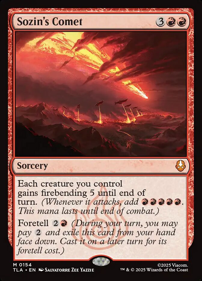 MTG Card Title: Sozin's Comet TLA/154