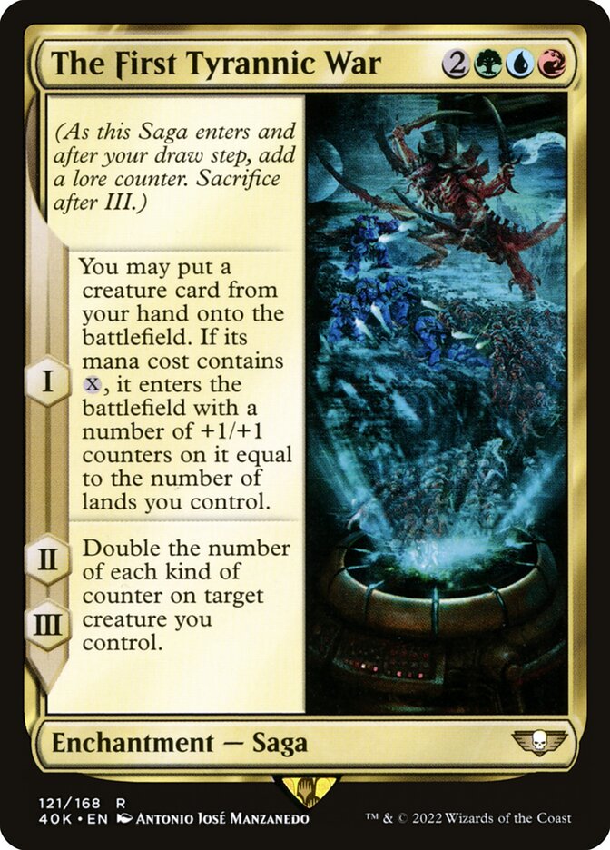 MTG Card Title: The First Tyrannic War 40K/121