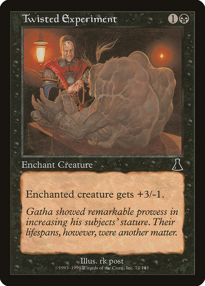 MTG Card Title: Twisted Experiment UDS/74
