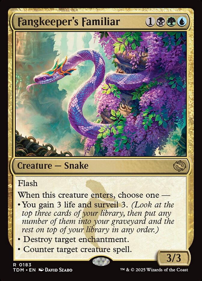 MTG Card Title: Fangkeeper's Familiar TDM/183