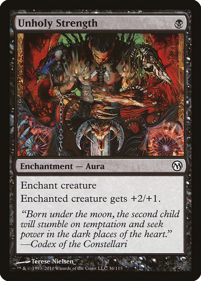 MTG Card Title: Unholy Strength DPA/36