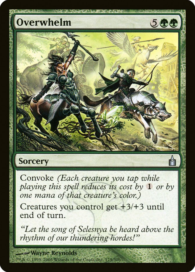 MTG Card Title: Overwhelm RAV/175