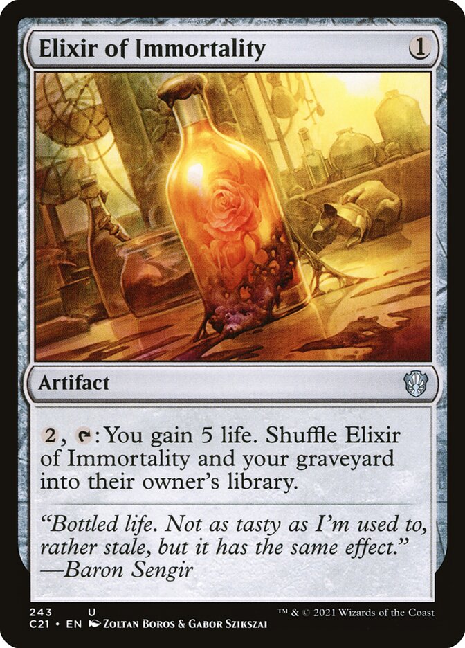 MTG Card Title: Elixir of Immortality C21/243