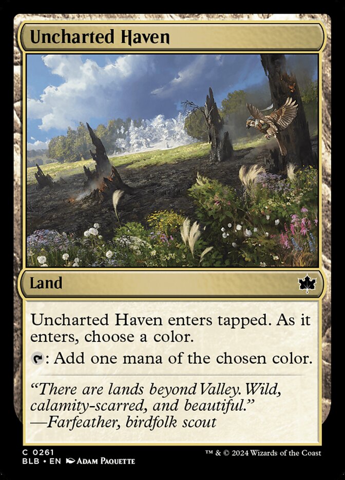 MTG Card Title: Uncharted Haven BLB/261