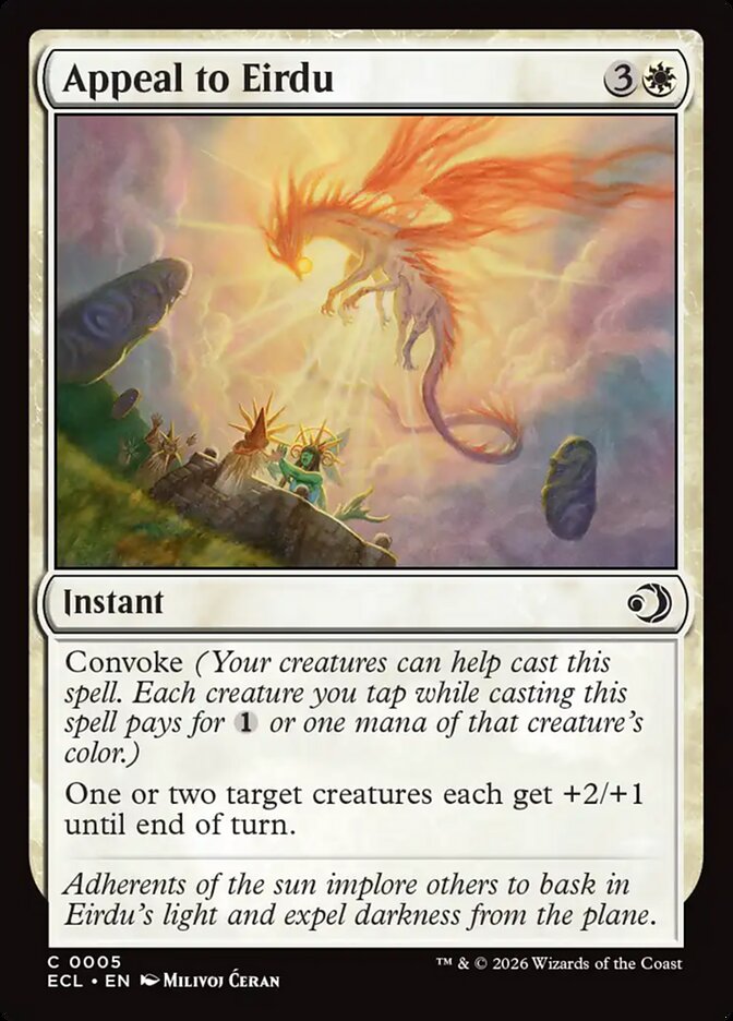 MTG Card Title: Appeal to Eirdu ECL/5