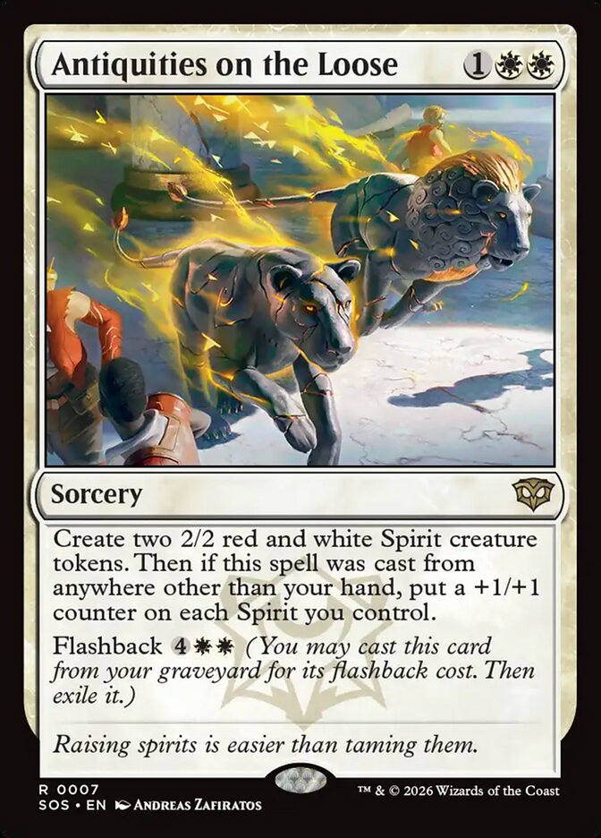 MTG Card Title: Antiquities on the Loose SOS/7