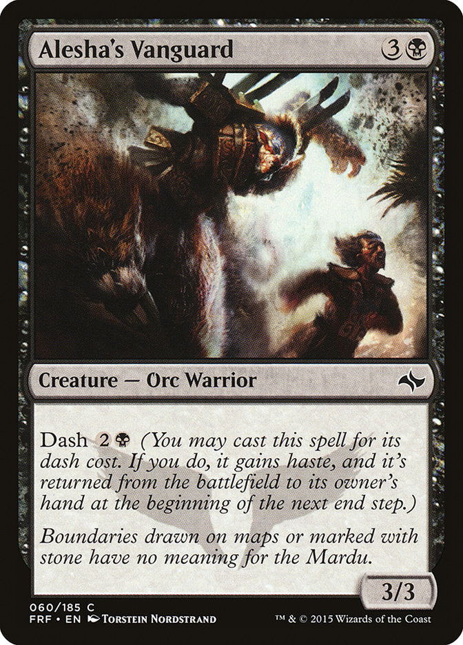 MTG Card Title: Alesha's Vanguard FRF/60