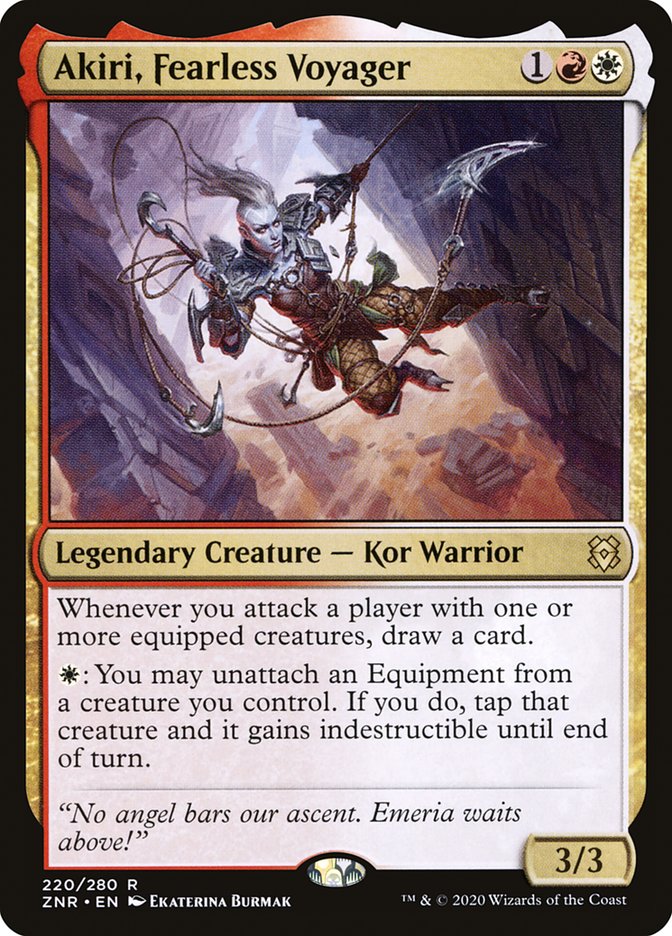 MTG Card Title: Akiri, Fearless Voyager ZNR/220