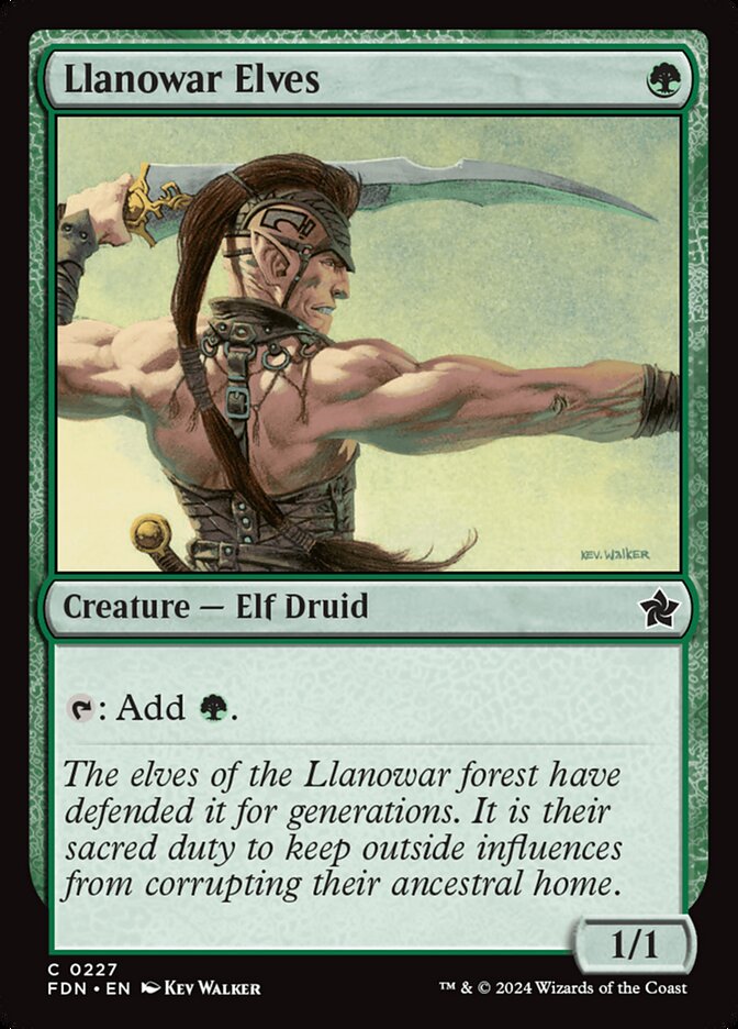 MTG Card Title: Llanowar Elves FDN/227
