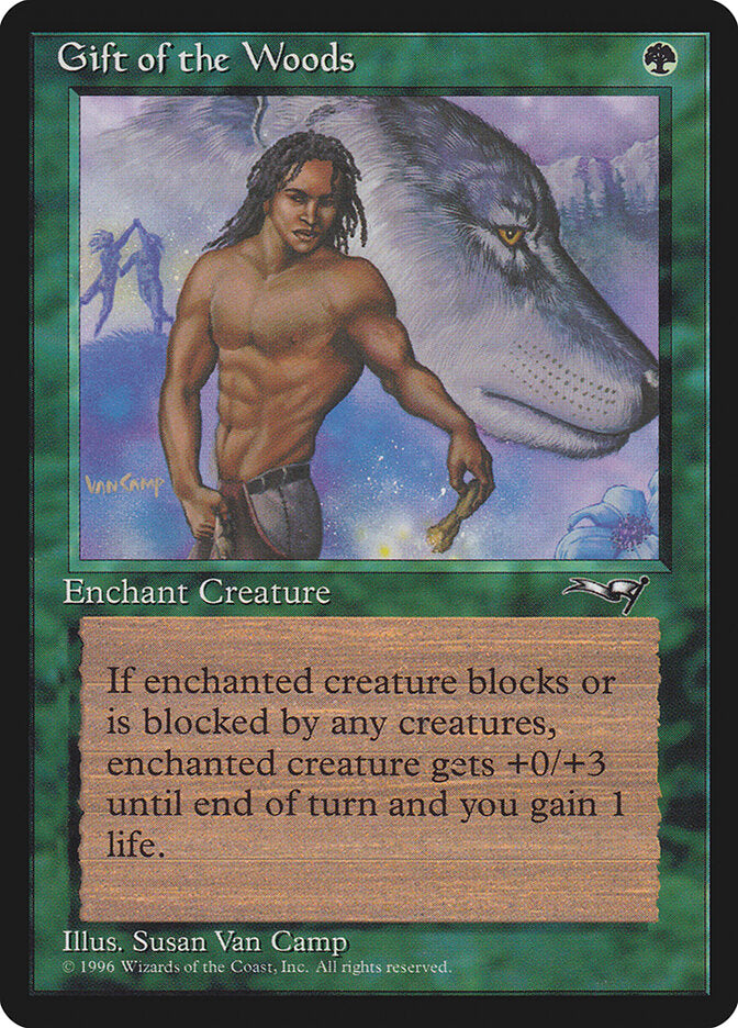 MTG Card Title: Gift of the Woods ALL/92b
