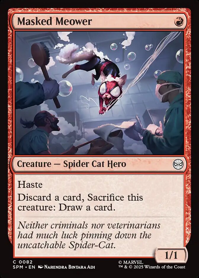 MTG Card Title: Masked Meower SPM/82