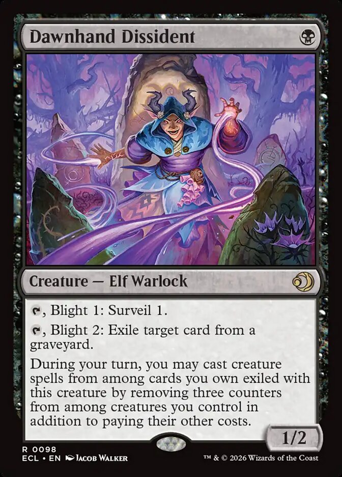 MTG Card Title: Dawnhand Dissident ECL/98