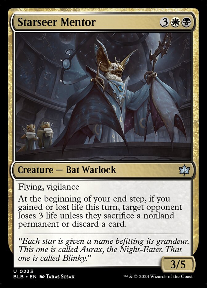 MTG Card Title: Starseer Mentor BLB/233