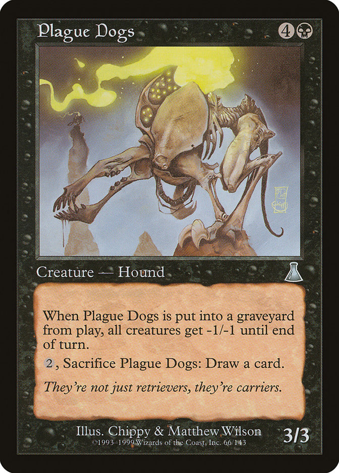 MTG Card Title: Plague Dogs UDS/66