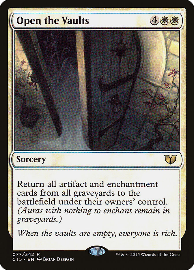 MTG Card Title: Open the Vaults C15/77