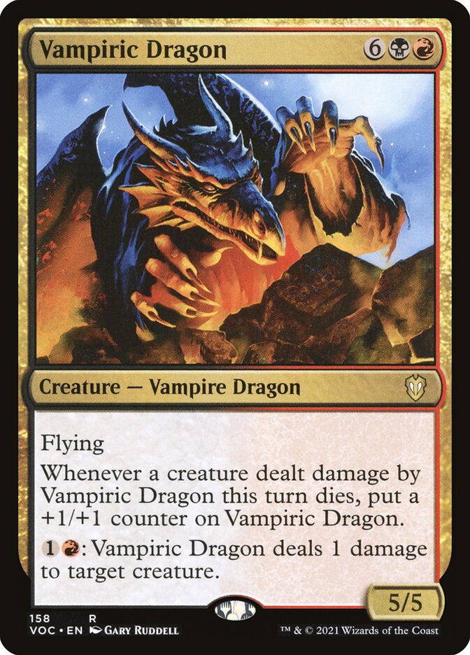 MTG Card Title: Vampiric Dragon VOC/158