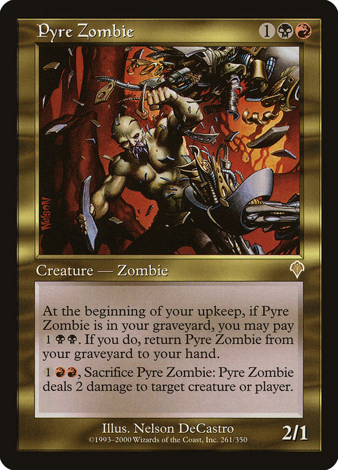 MTG Card Title: Pyre Zombie INV/261