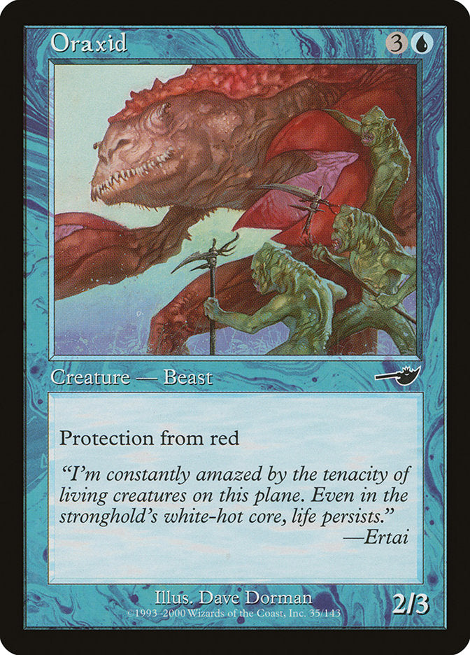 MTG Card Title: Oraxid NEM/35