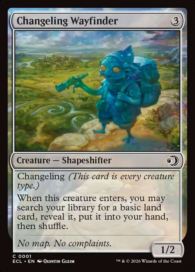 MTG Card Title: Changeling Wayfinder ECL/1