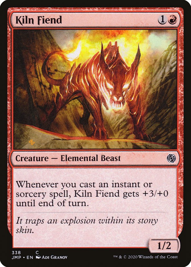 MTG Card Title: Kiln Fiend JMP/338