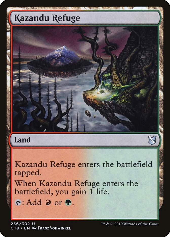 MTG Card Title: Kazandu Refuge C19/256