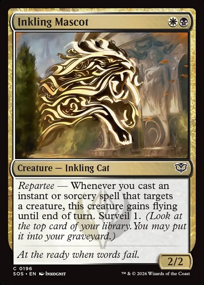 MTG Card Title: Inkling Mascot SOS/196
