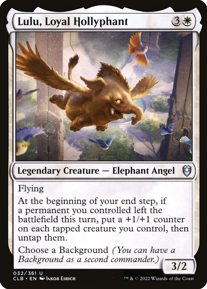 MTG Card Title: Lulu, Loyal Hollyphant CLB/32