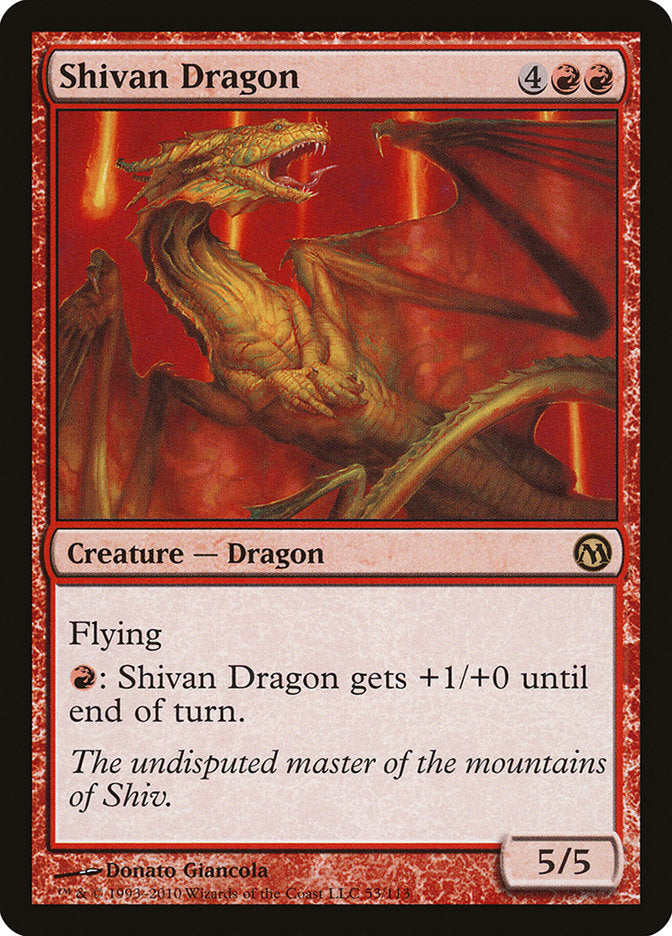 MTG Card Title: Shivan Dragon DPA/53